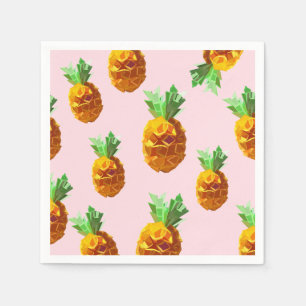 Pineapples Cocktail Paper Napkins