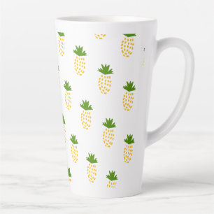 pineapples Fruits pattern  Latte Mug
