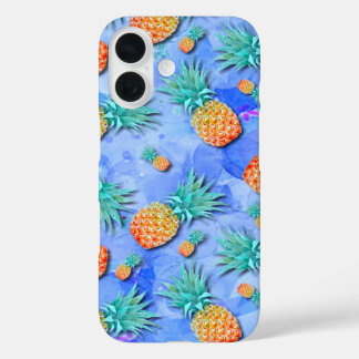 Pineapples. Paint. Party. iPhone 16 Case