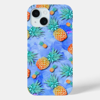 Pineapples. Paint. Party. iPhone 15 Case
