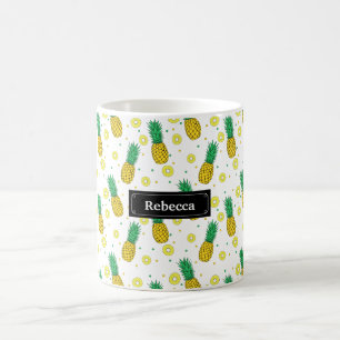 Pineapples pattern coffee mug