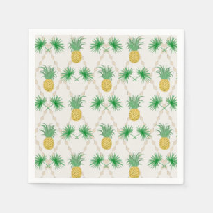 Pineapples, retro napkin