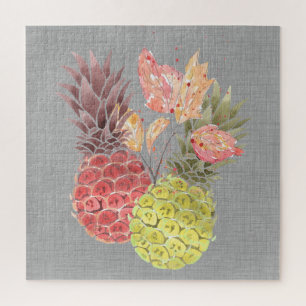 Pineapples, sweet couple, jigsaw puzzle