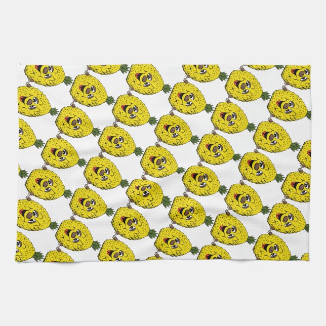 Pineapples Tea Towel (Horizontal)