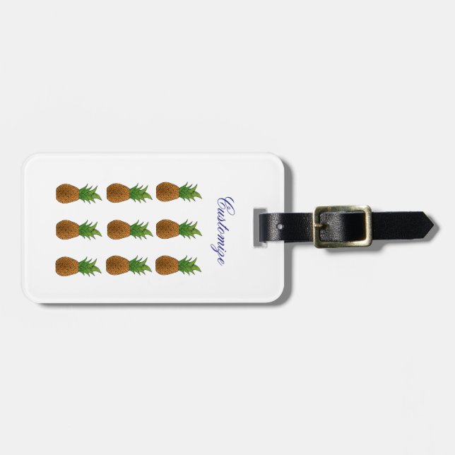 Pineapples Thunder_Cove Luggage Tag (Front Horizontal)