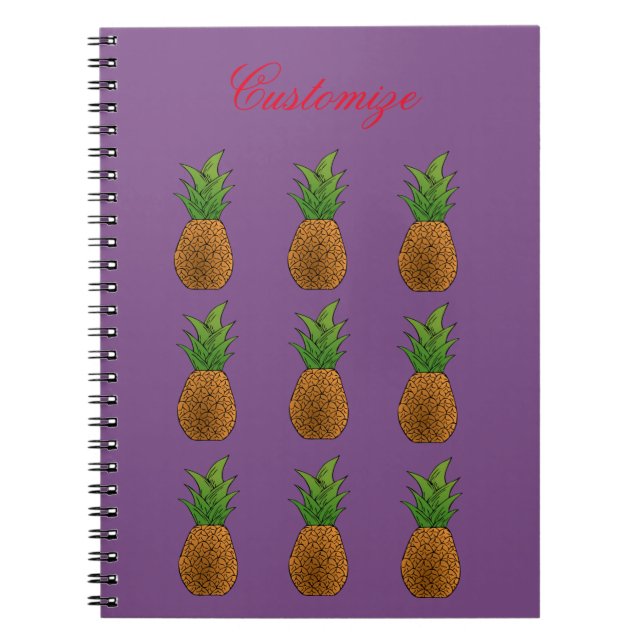 Pineapples Thunder_Cove Notebook (Front)