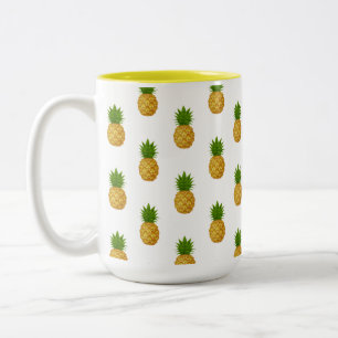 Pineapples Two-Tone Coffee Mug