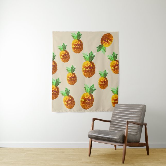 Pineapples Wall Tapestry (In Situ)