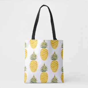 Pineapples. Watercolor hand painted illustration w Tote Bag