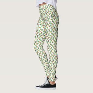 Pineapples with Sunglasses Pattern Leggings
