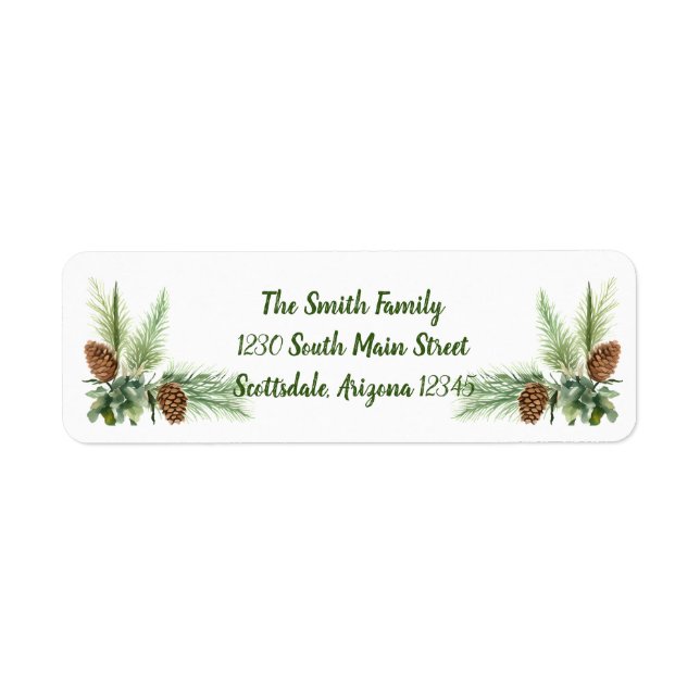 Pinecone 2.25x.75 Return Address Label (Front)