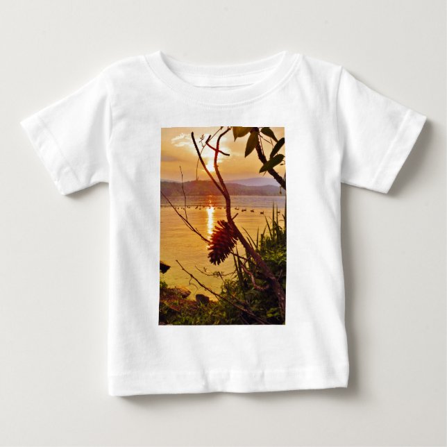 Pinecone Lake sunset Baby T-Shirt (Front)