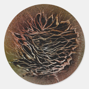 Pinecone Pick in Brown Classic Round Sticker