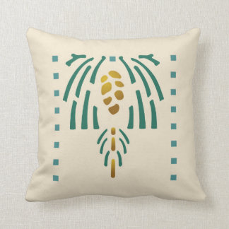 Pinecone Stencil Cushion