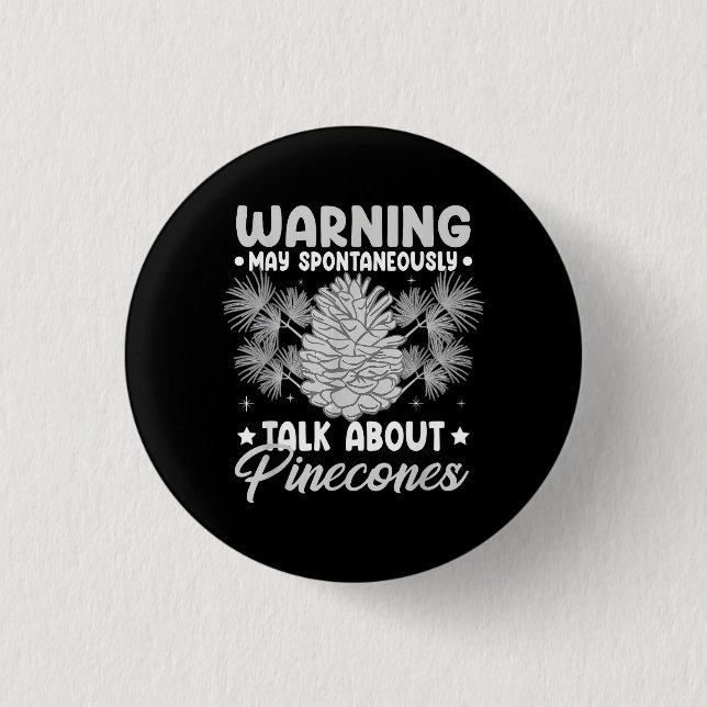 Pinecone Tree Funny Plant Mountain Forest 3 Cm Round Badge (Front)