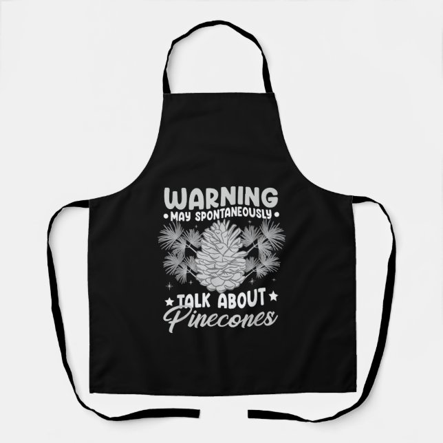 Pinecone Tree Funny Plant Mountain Forest Apron (Front)