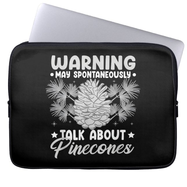 Pinecone Tree Funny Plant Mountain Forest Laptop Sleeve (Front)