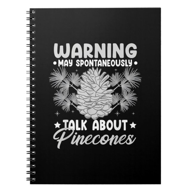 Pinecone Tree Funny Plant Mountain Forest Notebook (Front)
