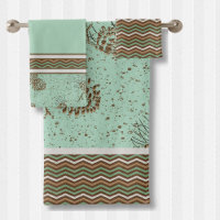 Pinecones and Distressed Chevron Stripes Cabin