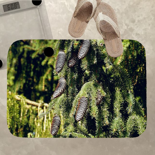 Pinecones Bath Mat (Creator Uploaded)