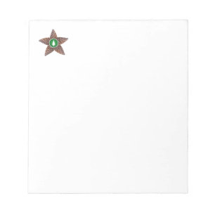 Pinecones star notepad