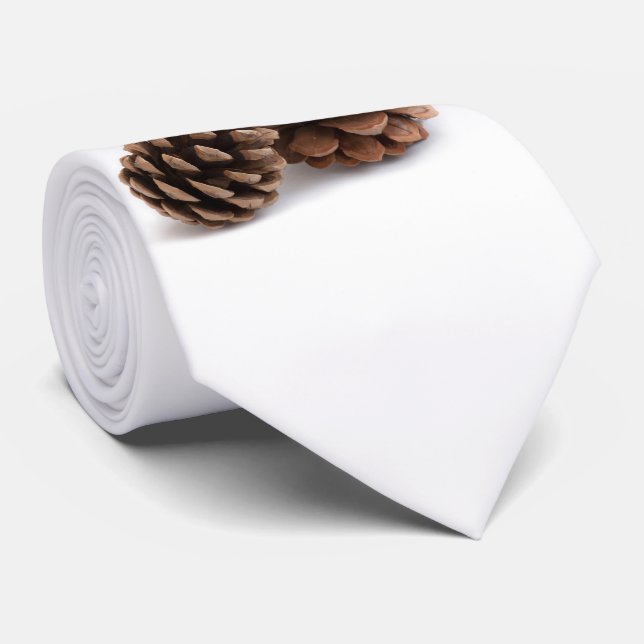 Pinecones Tie (Rolled)