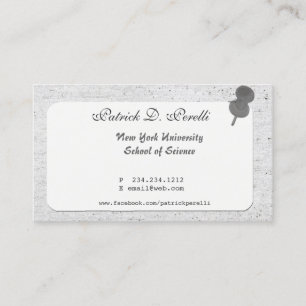 Pined Up  University Student College Business Card