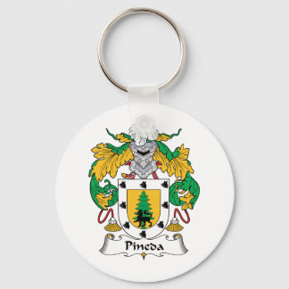 Pineda Family Crest Key Ring