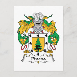 Pineda Family Crest Postcard