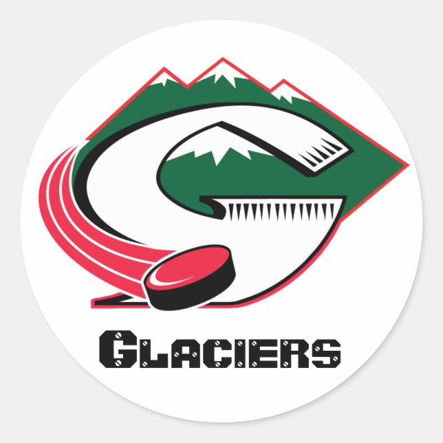 Pinedale Glaciers Helmet Sticker (Front)