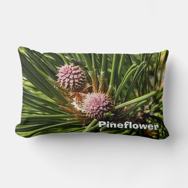 Pineflower Lumbar Cushion (Front)