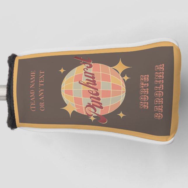 Pinehurst City north Carolina golfing golfer Golf Head Cover (Front)