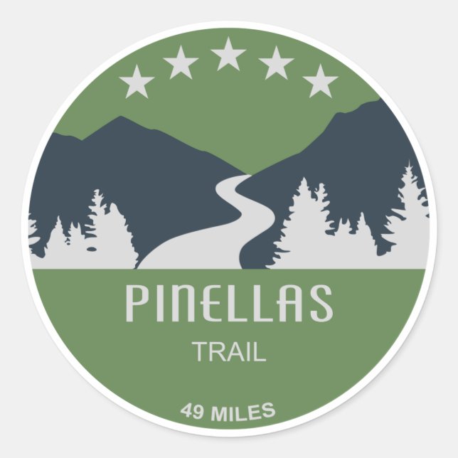 Pinellas Trail Classic Round Sticker (Front)