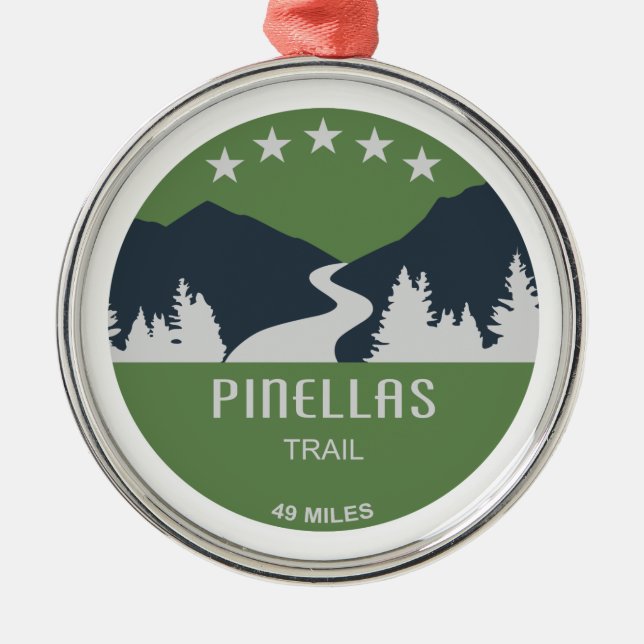 Pinellas Trail Metal Tree Decoration (Front)