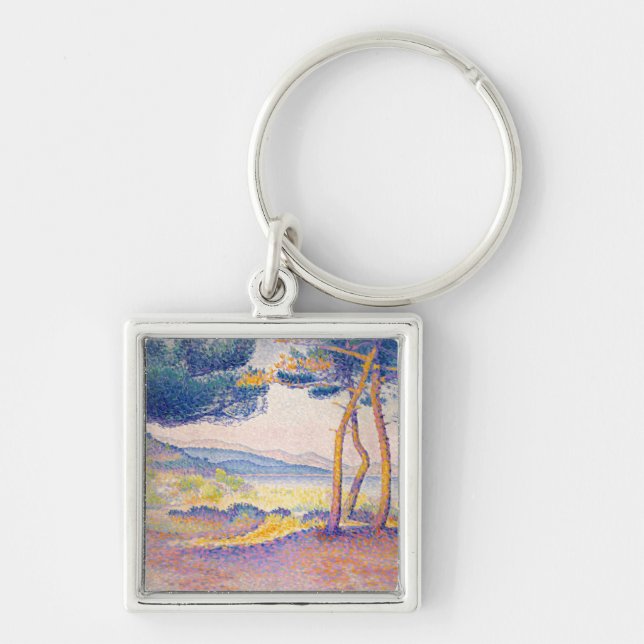 Pines Along the Shore Key Ring (Front)