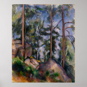 Pines and Rocks (Pins et Rochers) Paul Cézanne Poster