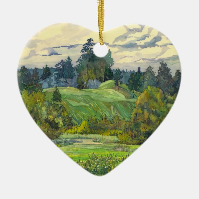 Pines Ceramic Tree Decoration (Front)