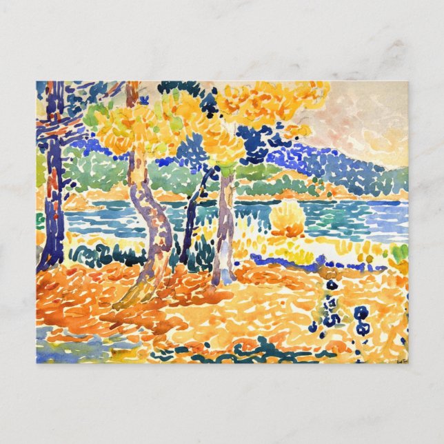 Pines on the Coast by Henri Edmond Cross Postcard (Front)