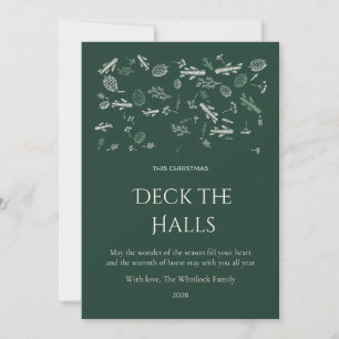 Pinestrewn Inkwork Family Christmas Card