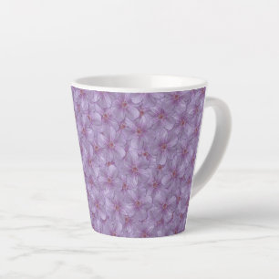 Pineywoods Geranium Seamless Pattern Latte Mug