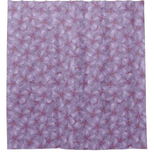 Pineywoods Geranium Seamless Pattern Shower Curtain