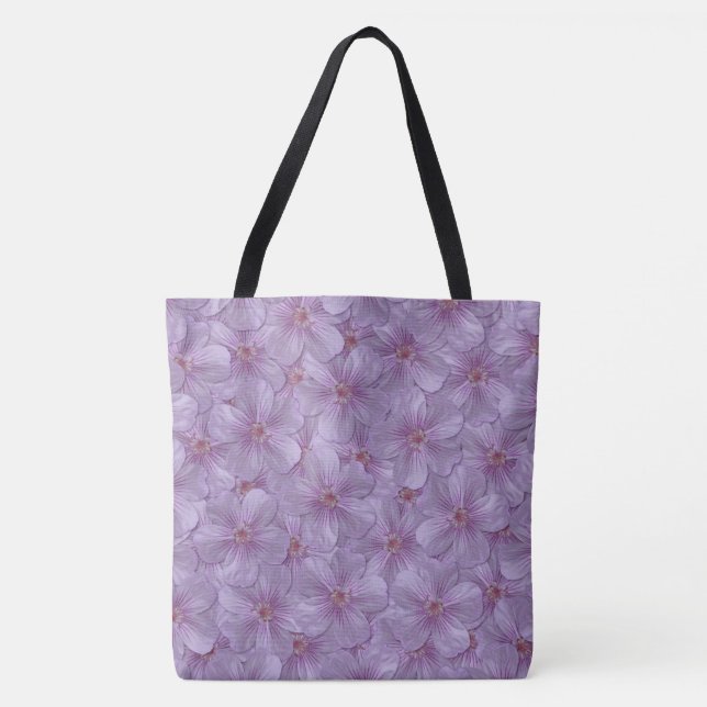 Pineywoods Geranium Seamless Pattern Tote Bag (Front)