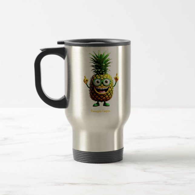 PineZhu - Pineapple Empire  Travel Mug (Left)