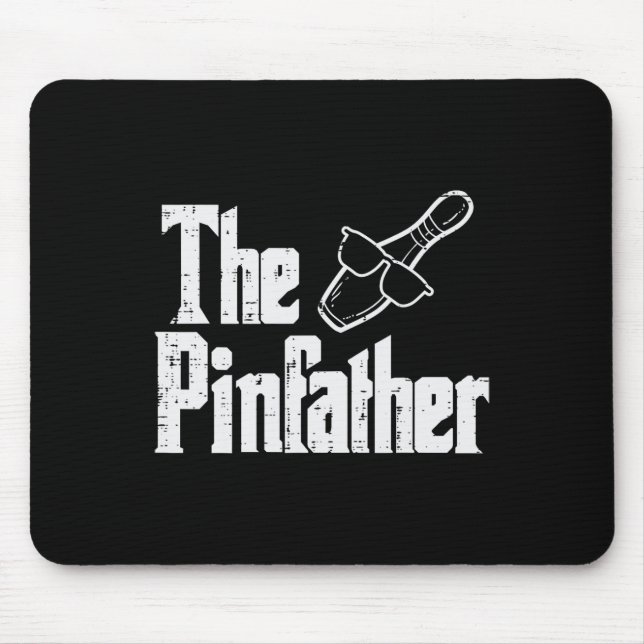 Pinfather Bowling Dad Fathers Day Bowler Daddy Pap Mouse Pad (Front)