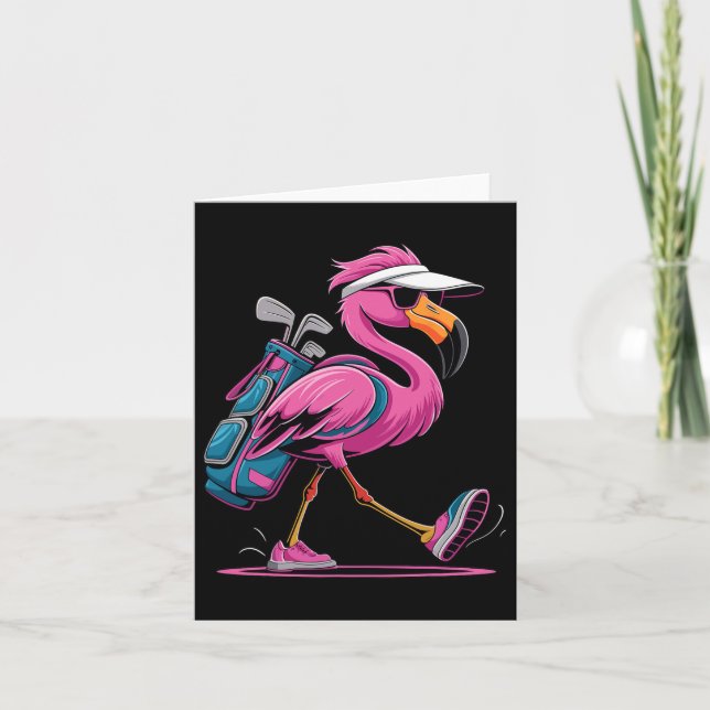 Ping Flamingo Golf Sungles Woman Ladies Men Golf L Card (Front)