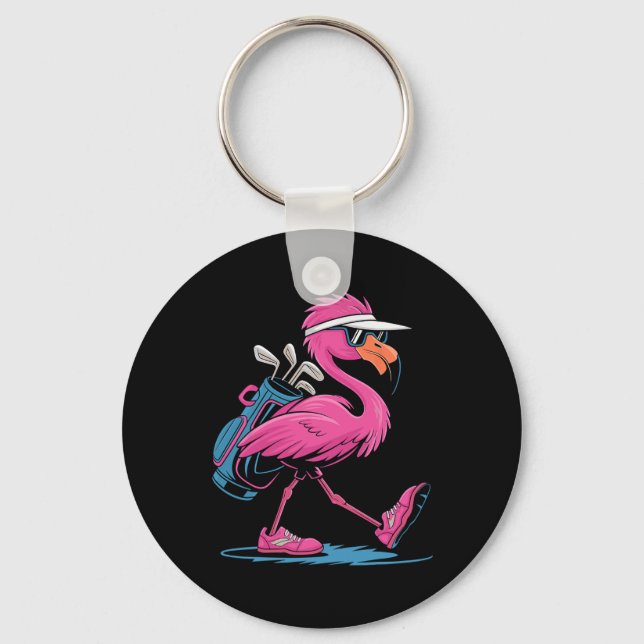 Ping Flamingo Golf Sungles Woman Ladies Men Golf L Key Ring (Front)