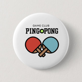 Ping Pong  6 Cm Round Badge
