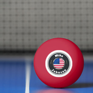 Ping Pong Ball -  Custom American Flag add name