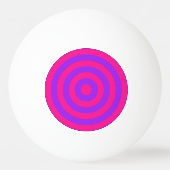 Ping Pong Ball - Pink and Purple Inner Circles (Back)