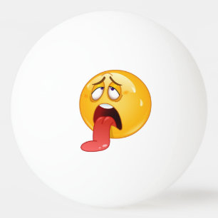 Ping Pong Balls - Tongue Out Emoji
